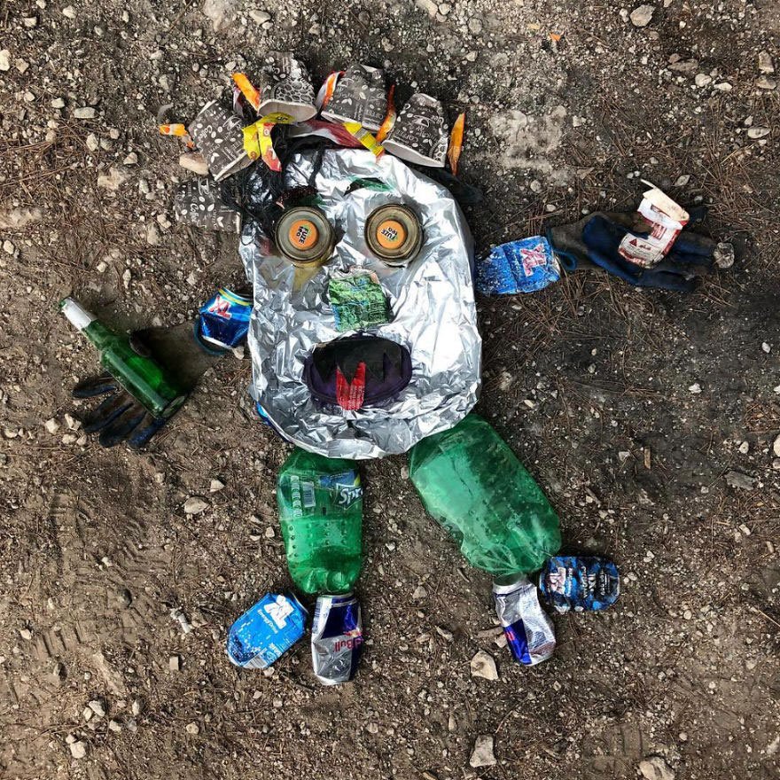 Estas esculturas de animais feitas de lixo nos mostram uma triste realidade