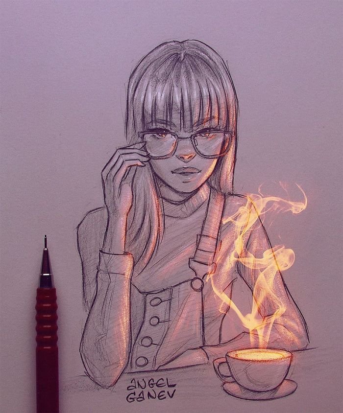 Este artista faz incríveis ilustrações que parecem estar brilhando