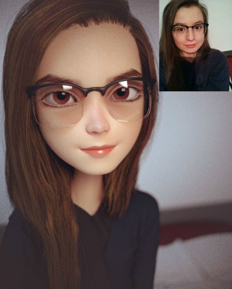 Artista continua transformando fotos de estranhos em personagens de desenho