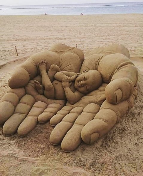 esculturas de areia