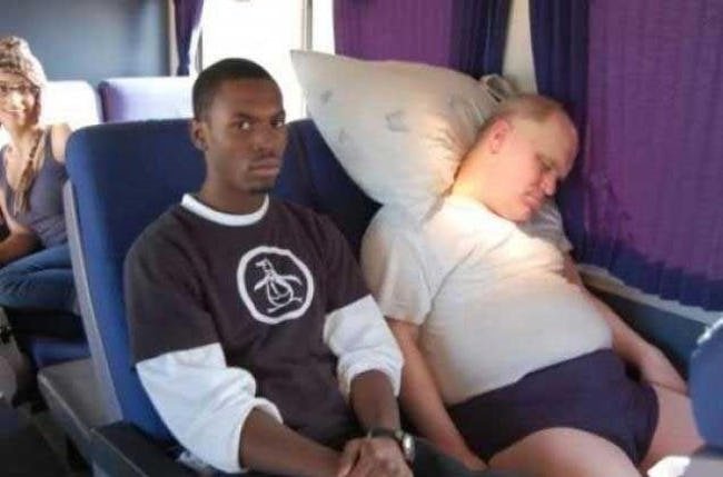 Dorminhoco no trem