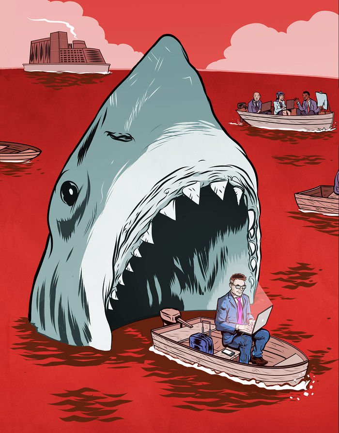Estas ilustrações sobre a vida moderna são um verdadeiro tapa na cara