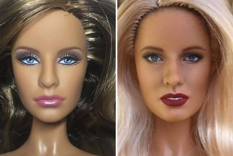 Imagem de 13 bonecas que foram repintadas e ficaram assustadoramente realistas no megacurioso