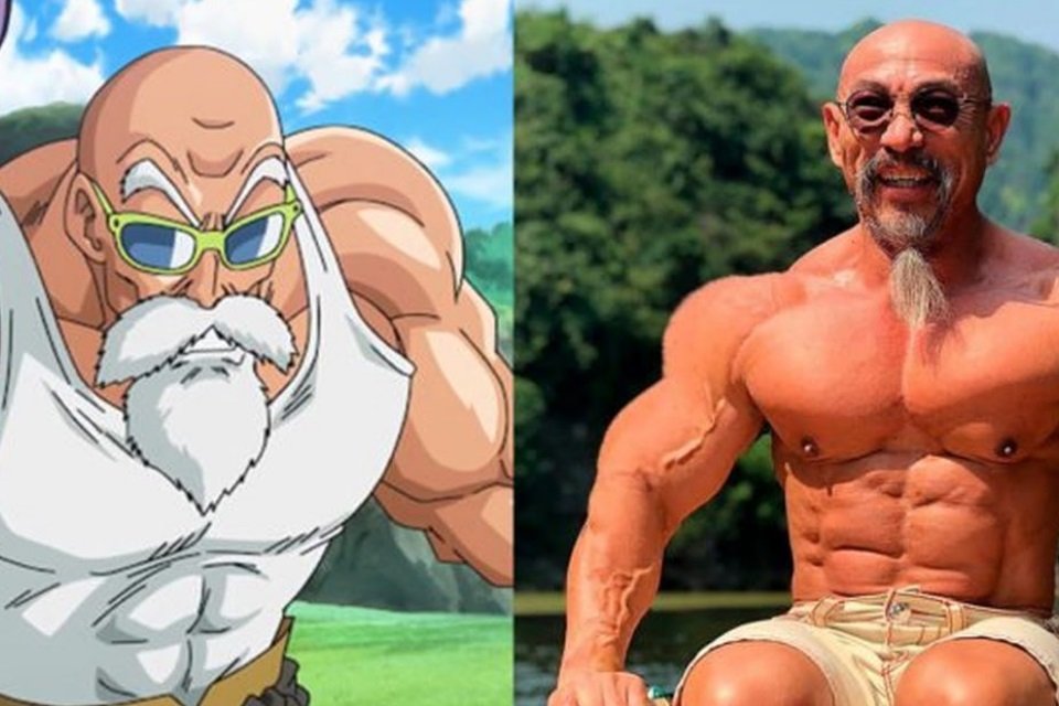 Imagem de Mestre Kame, é você? Halterofilista é igual a personagem de Dragon Ball no megacurioso