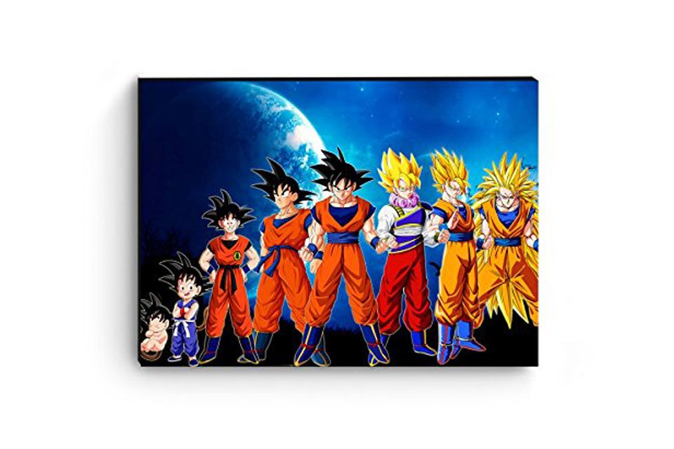 Quadro decorativo Vegeta Saiyajin Blue Dragon Ball