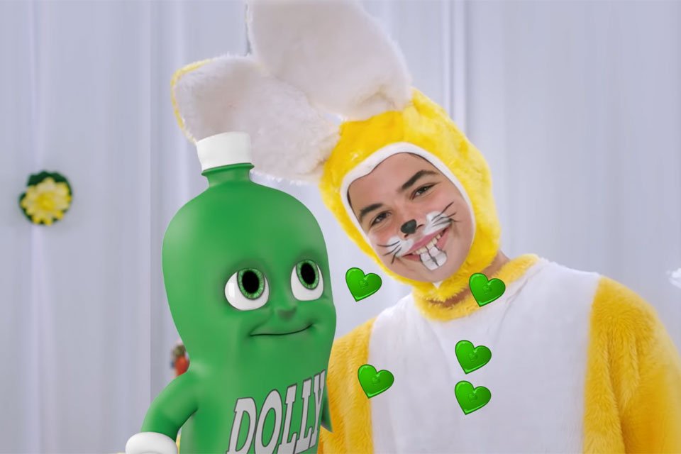 Imagem de Dolly recria clássico comercial para a Páscoa de 2019 no megacurioso