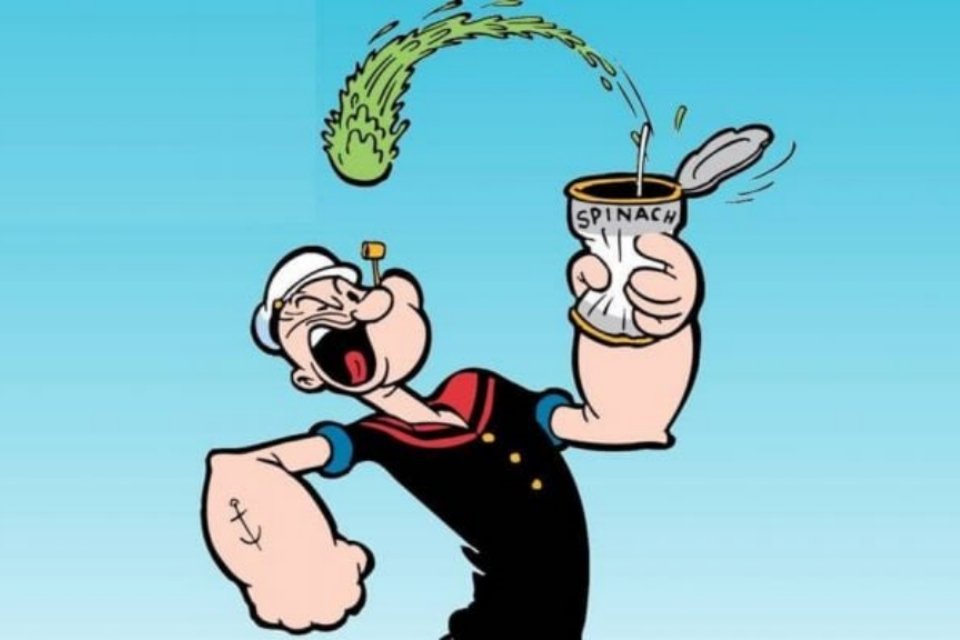Imagem de Segundo pesquisa, o espinafre deve ser banido para os atletas no megacurioso