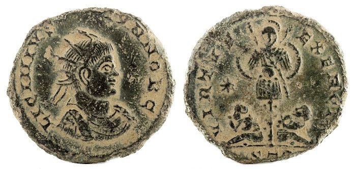 tesouros em moedas romanas