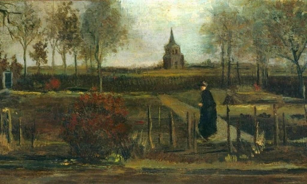 Spring Garden, de 1884, por Van Gogh. (Fonte: Público/Reprodução)