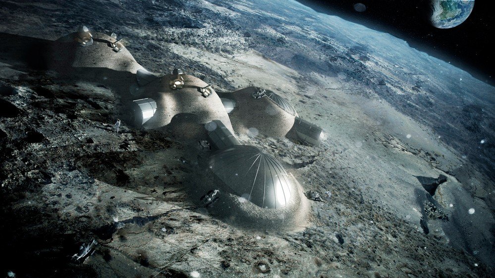 A Agência Espacial Europeia trabalha no projeto de módulos para abrigar os primeiros colonos na Lua.