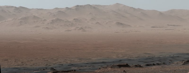Imagem de Marte tirada pela sonda Curiosity
