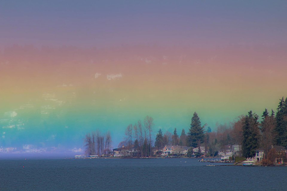 Fotógrafa americana faz imagem incrível de arco-íris horizontal ...