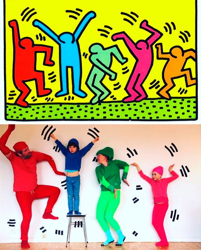 "Pop Art figures", por Keith Haring