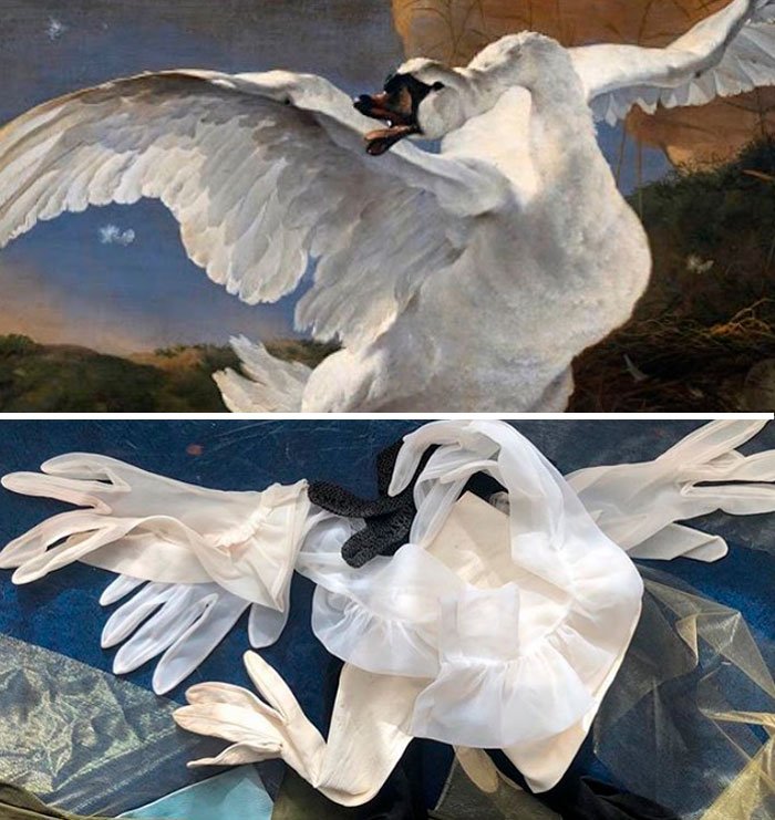 "The Threatened Swan", por Jan Asselijn. Fonte: Bored Panda/ Divulgação