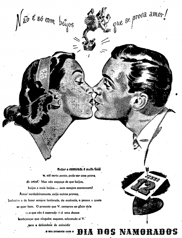 Dia dos Namorados surgiu no Brasil em 1948.