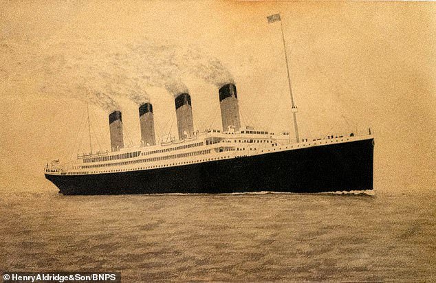 Pintura do Titanic, feita pelo próprio Lowe (Fonte: Daily Mail/Reprodução)