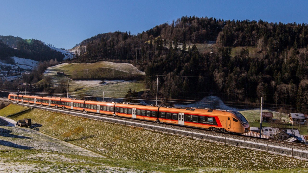 Voralpen-Express, trem que faz viagens a Saint Gallen. (Fonte: SBB)