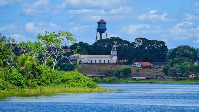 Fordlândia, vista do Rio Tapajós (Fonte: BBC/Reprodução)