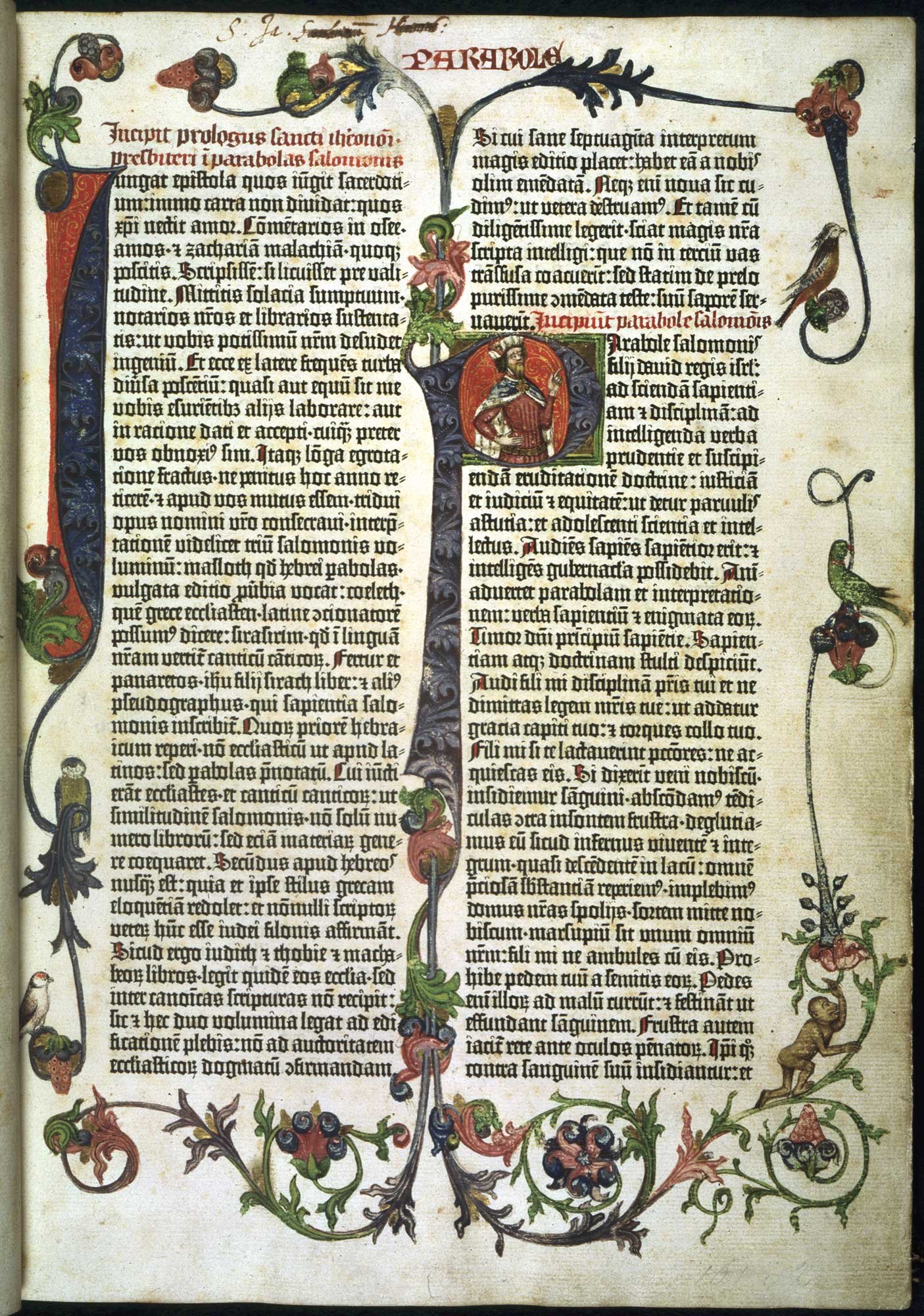 Bíblia de Gutenberg, primeiro livro impresso no mundo (Fonte: BL Printed Heritage/Twitter - Reprodução)