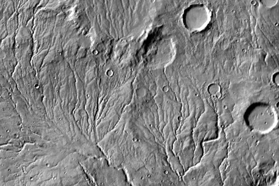 Rede de vales em Marte
