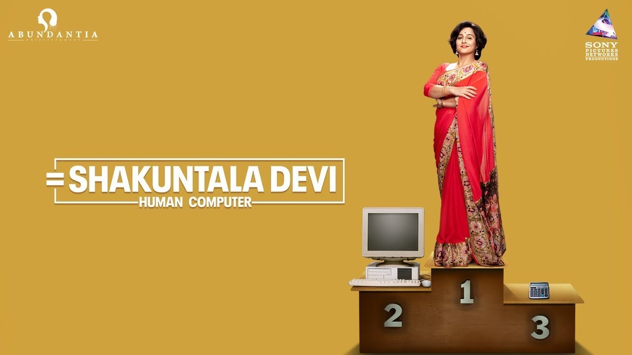 Capa do filme sobre Shakuntala Devi. (Fonte: Sony Pictures/Reprodução)