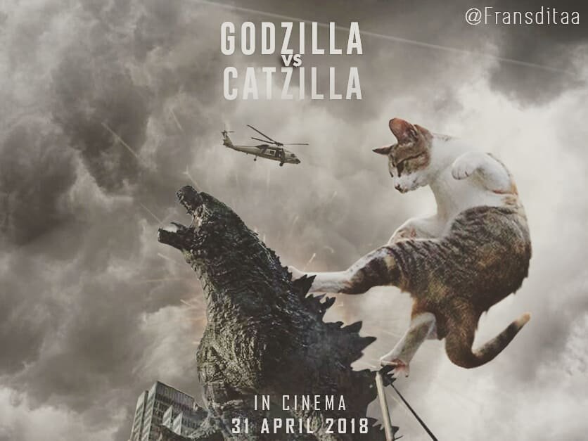 Quem aposta no Godzilla curte e quem é Time Catzilla compartilha! (Fonte: @fransditaa/Reprodução)