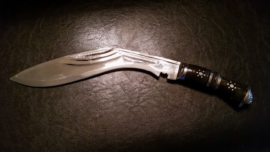 Um modelo de faca Kukri