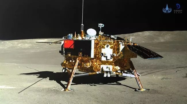 O rover Yutu 2, da missão Chang'e 4, está no lado oculto da Lua.