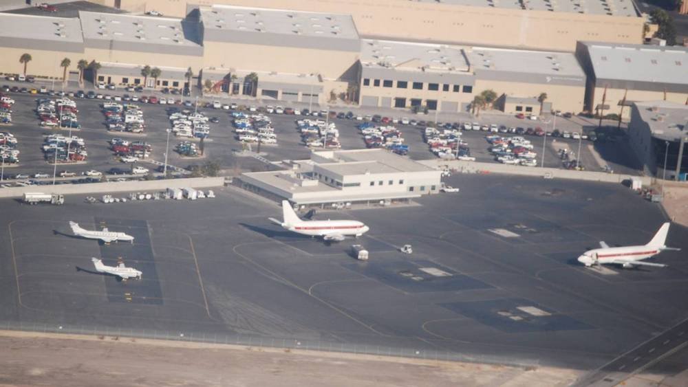 O terminal da Janet Airlines, no aeroporto de Las Vegas.