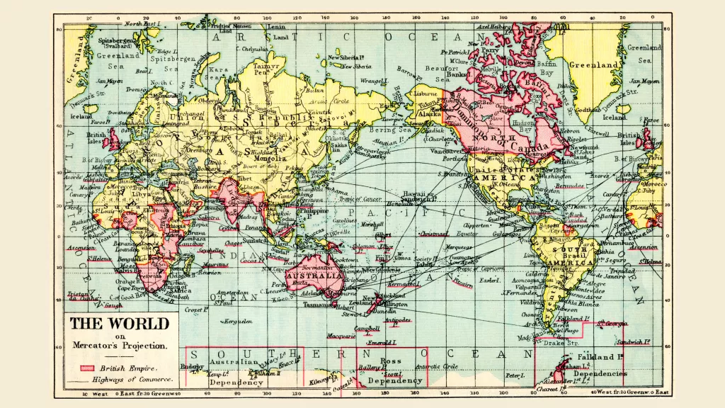 O Império Britânico dominou um quarto do mundo
