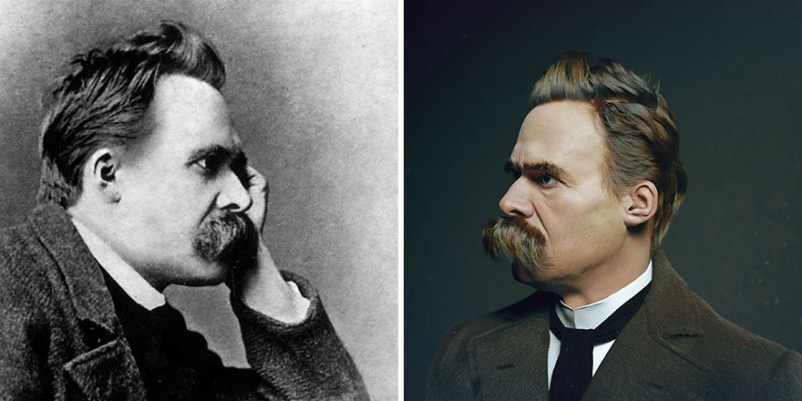 Para encerrar, que tal uma das imagens mais icônicas de Nietzsche