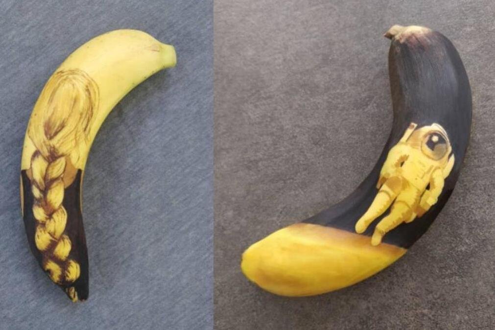 Japonês faz desenhos artísticos em cascas de bananas - Bizarro - Extra  Online