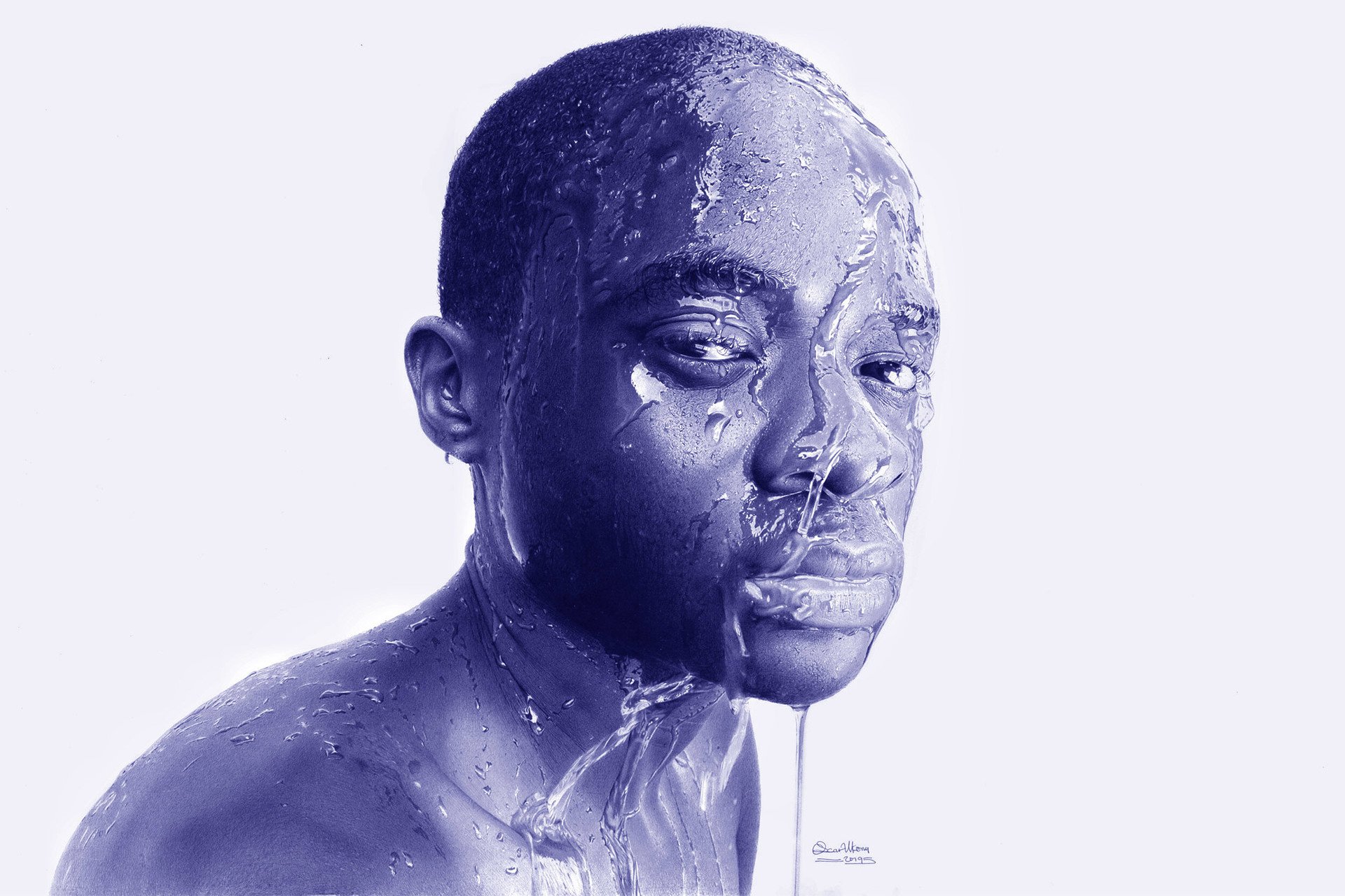 Artista nigeriano autodidata faz desenhos com fogo e o resultado é  magicamente realista