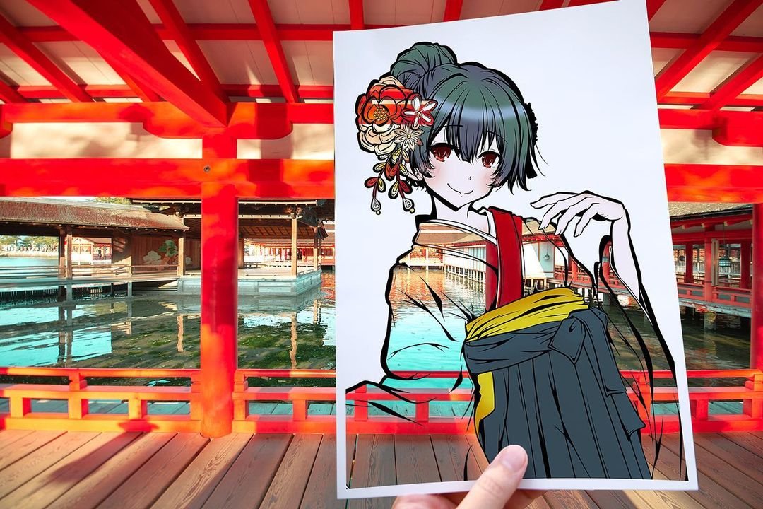 Imagem de Artista mescla real e fantasia com suas artes inspiradas em anime no Megacurioso