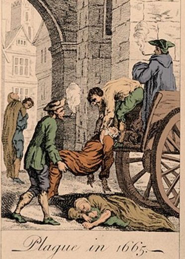 Ilustração sobre a Grande Peste de Londres