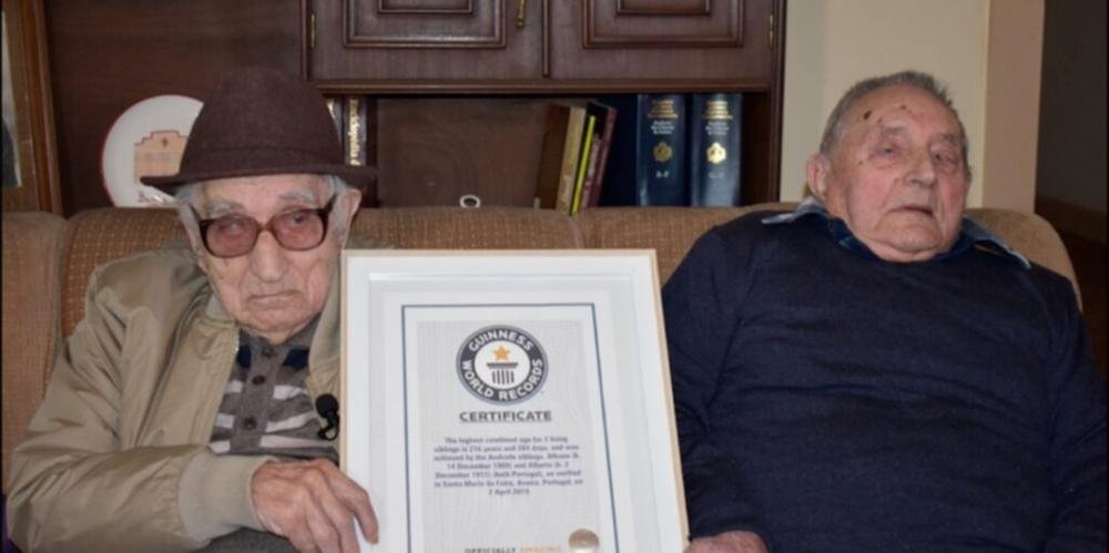 Os irmãos são reconhecidos pelo livros dos recordes como os mais velhos do mundo