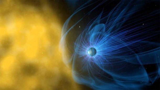 A inversão geomagnética reduz o campo magnético protetor da Terra (Fonte: NASA/Reprodução)