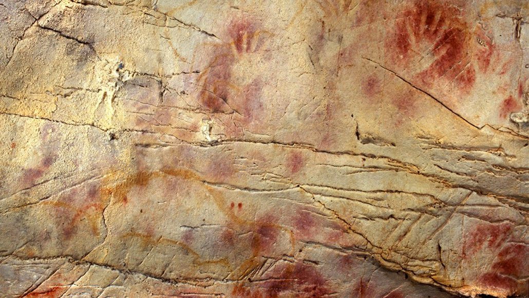 Arte rupestre de 42 mil anos (Fonte: Paul Pettitt/Gobierno de Cantabria/Reprodução)