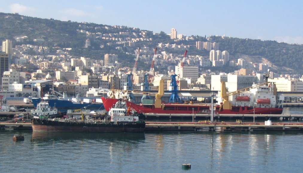 Porto de Haifa.
