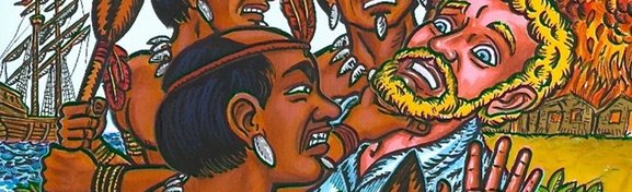 Imagem de 2 HQs para aprender sobre o choque cultural entre índios e europeus no megacurioso
