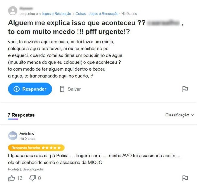 10 pérolas do 'Yahoo! Respostas' que ficaram para a história - Mega Curioso