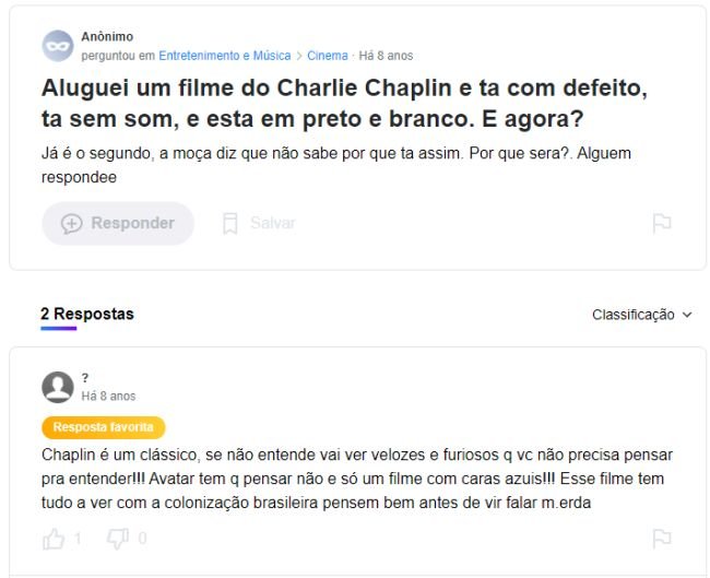 (Fonte: Yahoo! Respostas)