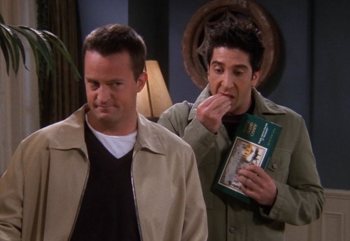 Chandler e Ross.