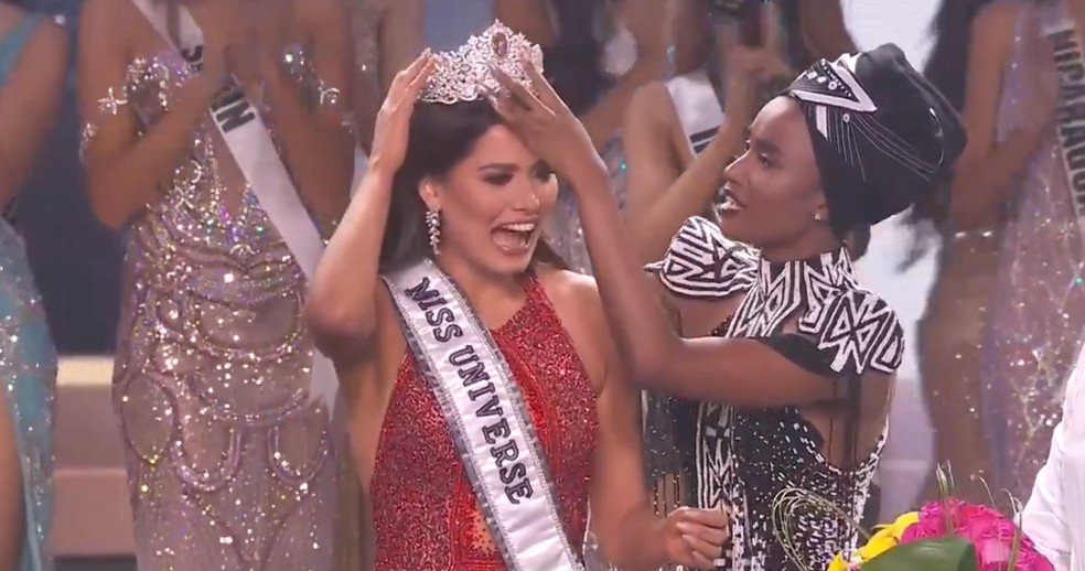 A mexicana Andrea Meza ficou com a coroa (@missuniverse/Twitter)