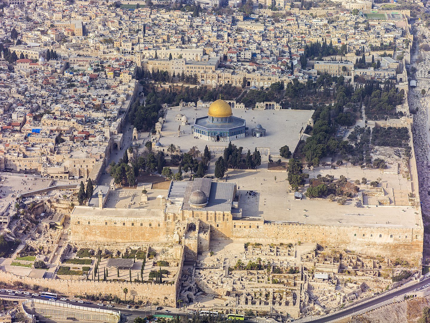 Jerusalém é reivindicada como capital de Israel, mas também da Palestina (Imagem: Wikimedia Commons)