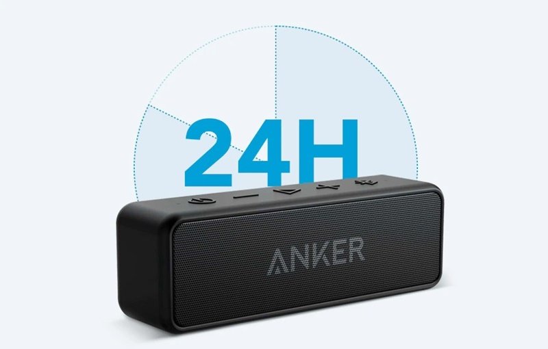 Caixa de som da Anker com uma boa autonomia. (Fonte: AliExpress/reprodução)