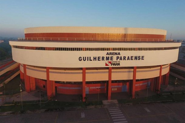 Em homenagem ao medalhista, em 2013, a Arena Guilherme Paraense foi construída em Belém. (Fonte: Mangueirinho/Reprodução)