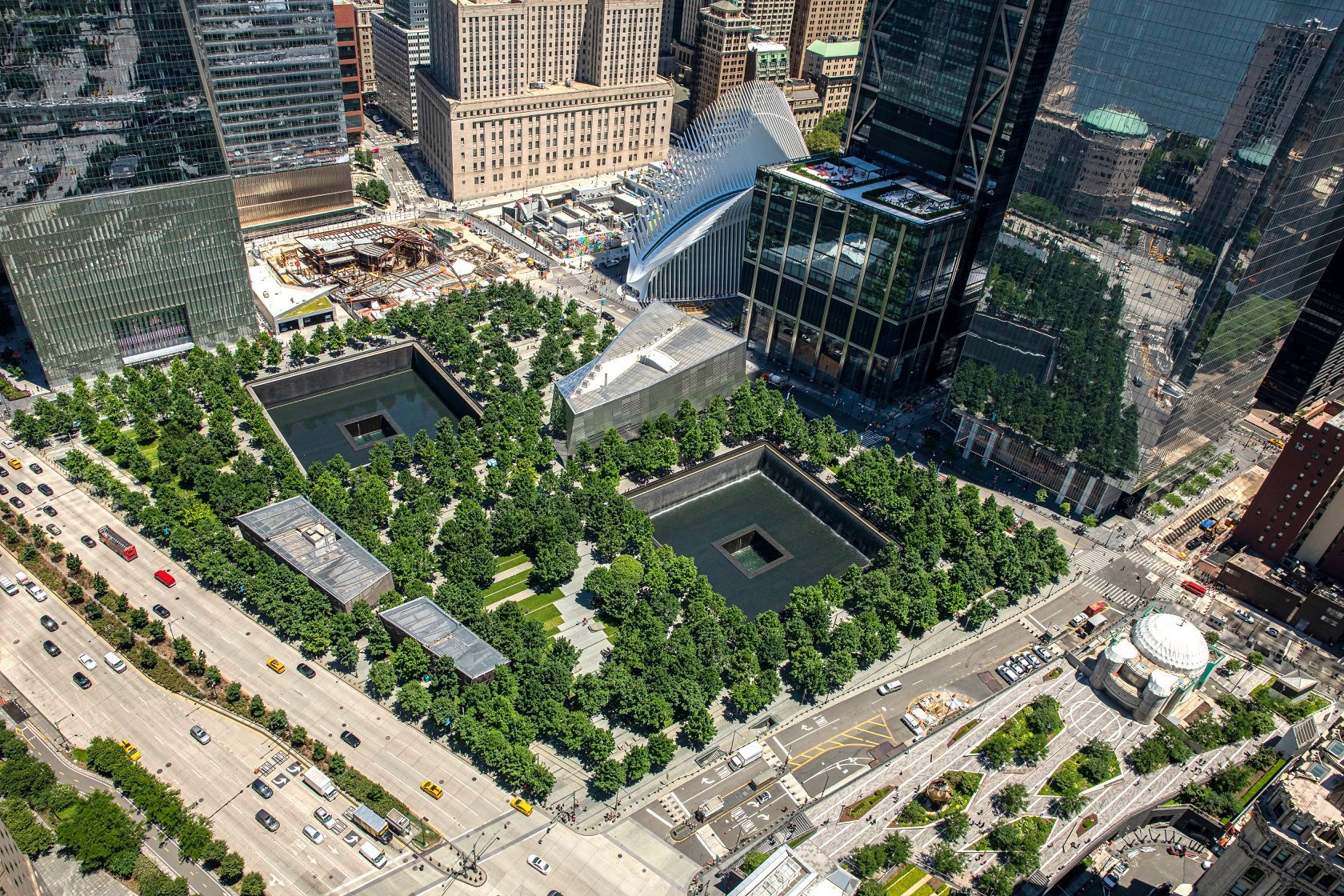 Memorial ao 11 de setembro em Wall Street. (Fonte: Wikimedia Commons)