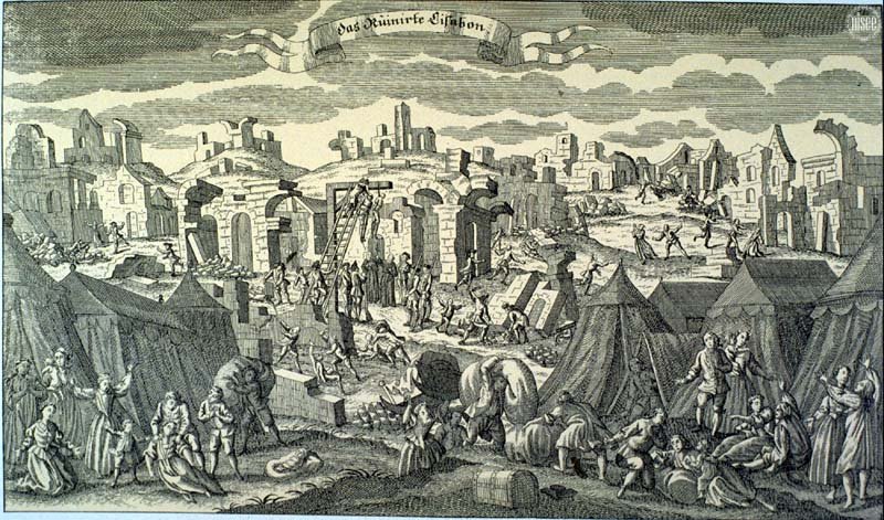 Terremoto de 1755 devastou Lisboa — e causou tsunami no Brasil (Imagem: Wikimedia Commons)