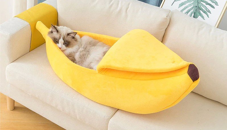 Cama em formato de banana